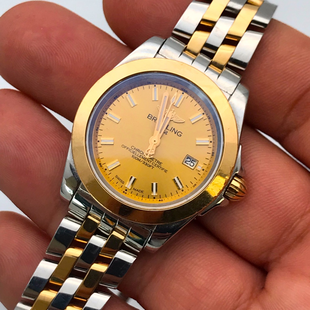 Breitling 18k Yellowgold Ss Womans Watch C71330